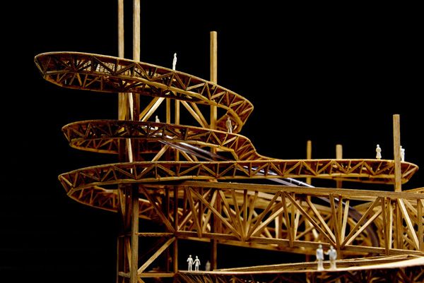 Fránek architects / Trail in the sky, model / Fránek architects studio, Brno / 2015 / XI