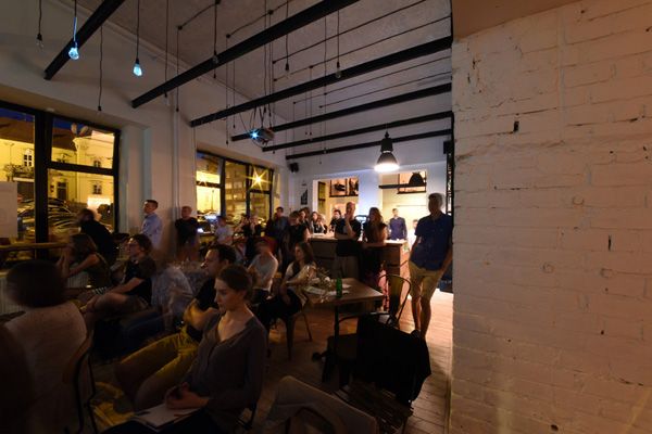 BLAU / SKØG Urban Hub / photographic documentation of café - bar / Brno / 2015 / X