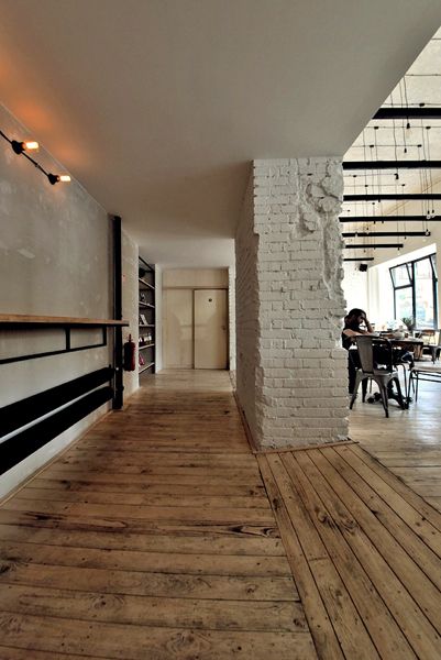 BLAU / SKØG Urban Hub / photographic documentation of café - bar / Brno / 2015 / V
