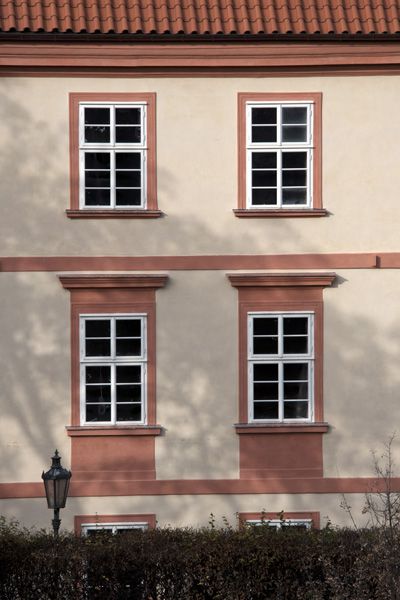 PRIVILEG - reconstruction of monuments and historical buildings / Facade / Na Kampě street no. 11, Prague / 2016 / IV