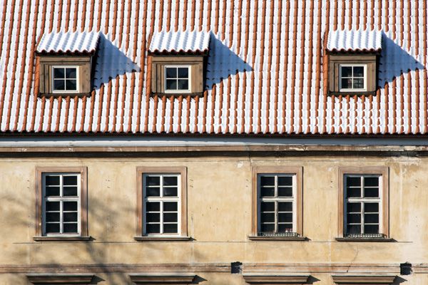 PRIVILEG - reconstruction of monuments and historical buildings / Facade - situation before the reconstraction, Na Kampě street no. 11, Prague / 2015 / I