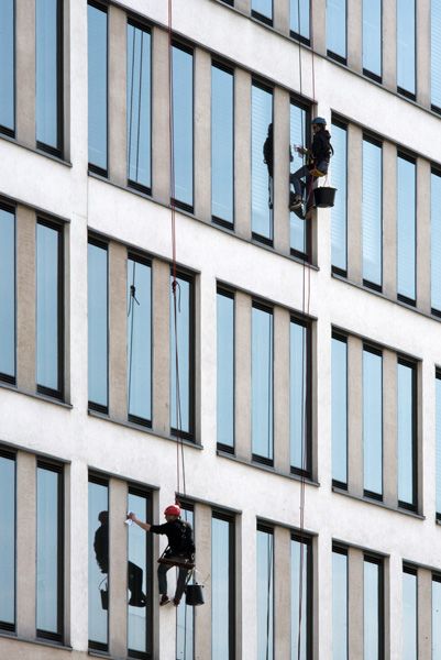 Hofmannservis / Trinity Office Center / window cleaning by climbing / XXV