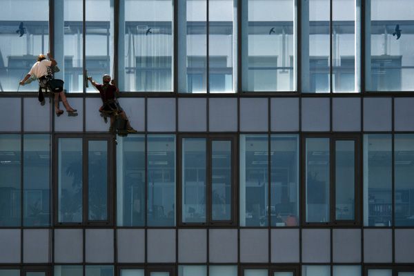 Hofmannservis / Trinity Office Center / window cleaning by climbing / VII