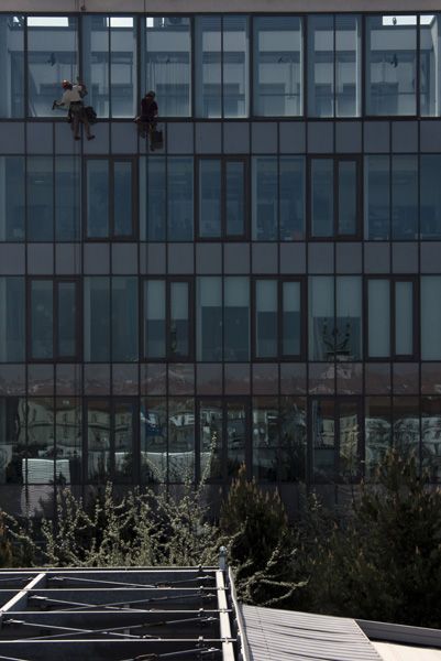 Hofmannservis / Trinity Office Center / window cleaning by climbing / V