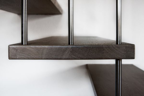 own projects / stairway and terrace of maisonette / Brno / 2018 / XI