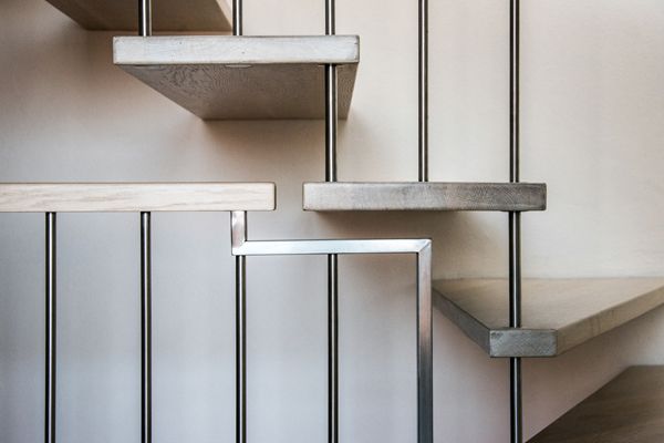 own projects / stairway and terrace of maisonette / Brno / 2018 / X