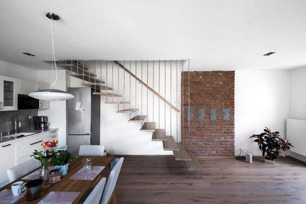 own projects / stairway and terrace of maisonette / Brno / 2018 / IV
