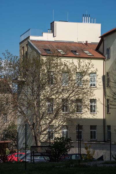 own projects / stairway and terrace of maisonette / Brno / 2018 / III