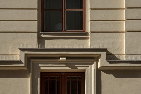 PRIVILEG - reconstruction of monuments and historical buildings / Facade / Joštova street no. 13, Brno / 2019 / IV