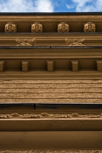 PRIVILEG - reconstruction of monuments and historical buildings / Facade / Avenue Capt. Jaroš no. 23, Brno / 2019 / X