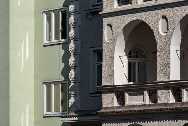 PRIVILEG - reconstruction of monuments and historical buildings / Facade - Smetanova street no. 41, Brno / 2020 / XV