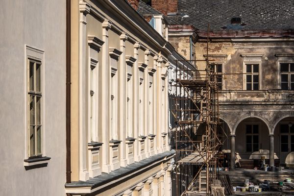 PRIVILEG - reconstruction of monuments and historical buildings / Facade - Křížkovského street no. 48, Kuřim / 2020 / X
