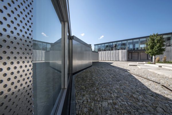 CHKAU / photographic documentation of interior of the modular research center, piazzetta and details / Vizovice, Czech republic / 2023 / III