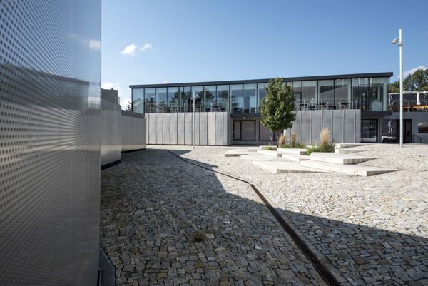 CHKAU / photographic documentation of interior of the modular research center, piazzetta and details / Vizovice, Czech republic / 2023 / II