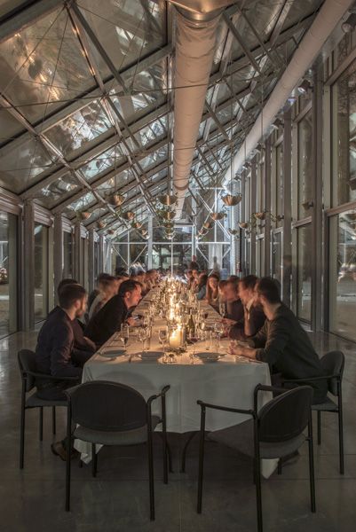 CHKAU / Mendel's greenhouse / photographic documentation of studio's xmas dinner / Brno / 2022 / VI