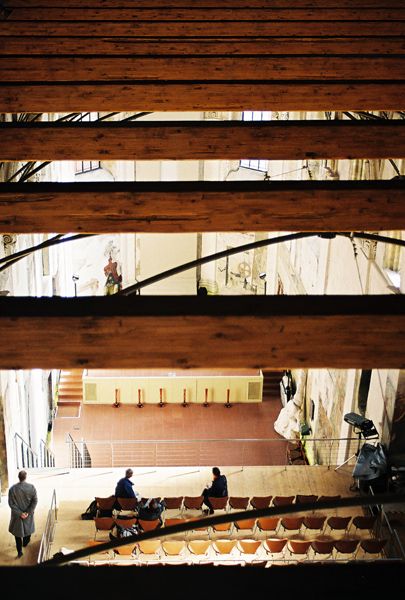 Eva Jiricna architects / The Prague Crossroads, an international spiritual centre is located in a long-deconsecrated church, founded by St Wenceslas in 927 A.D., Prague, Czech Republic / V