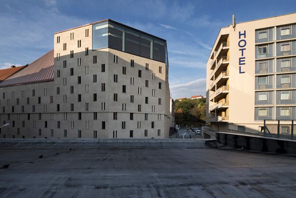 architekti Hrůša and Company, Atelier Brno / parking house Domini Park, Brno, Czech republic / V
